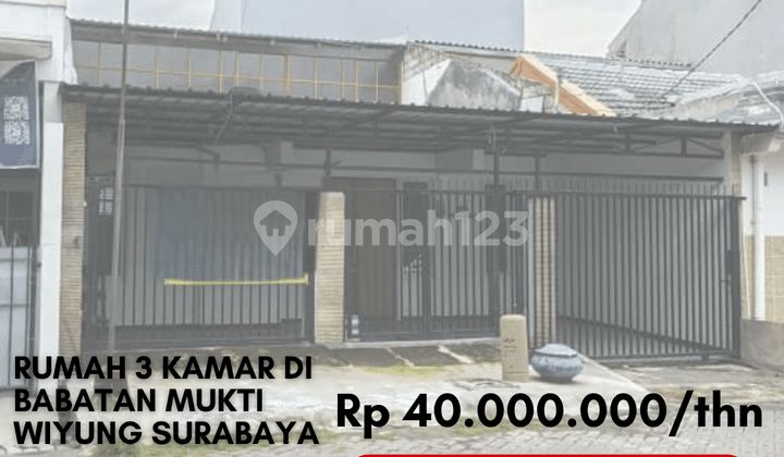 Disewakan Siap Huni Rumah Bagus 3 Kamar di Babatan Mukti Wiyung Surabaya