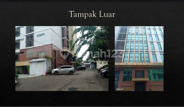 For Sale 7-Story Building Facing South on Jl. Raya Kebayoran Baru, South Jakarta