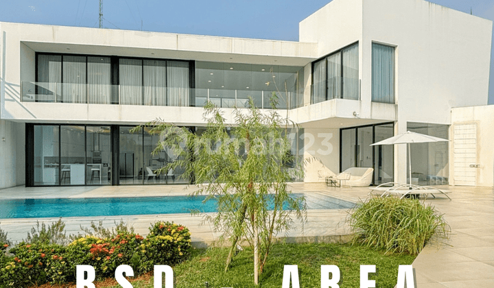 Modern Tropical House Bsd 3 Lantai Dalam Cluster Elit