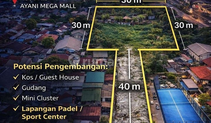 Tanah Langka Dekat Ayani Mega Mall Sangat Staregis untuk Usaha