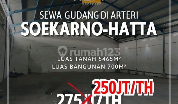Disewakan Gudang di Arteri Soekarno Hatta Semarang