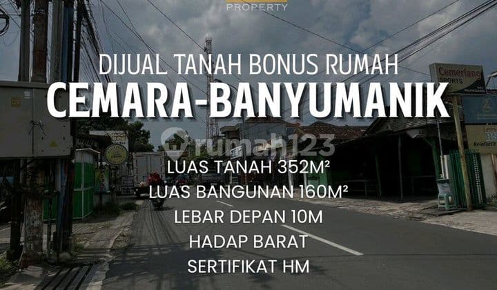 Tanah Murah Bonus Rumah di Cemara Raya Banyumanik