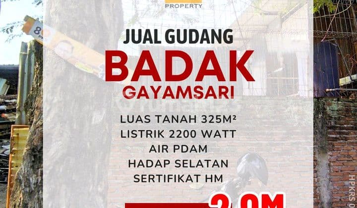 Strategic Warehouse on Jl Badak Raya Semarang, Near Gajah Raya