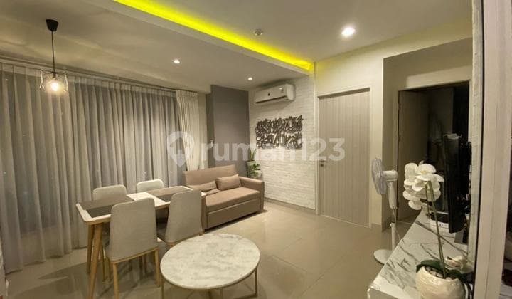 View City & Tol, Complete Facilities! Semi-Furnished Apartment in Grand Kamala Lagoon Kalimalang - Access to Mall & Tol