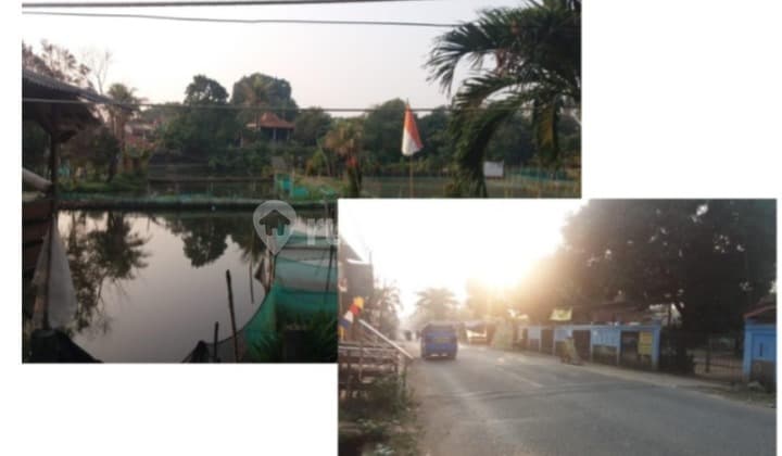 Jual Tanah + Empang Strategis Usaha di Parung Bogor