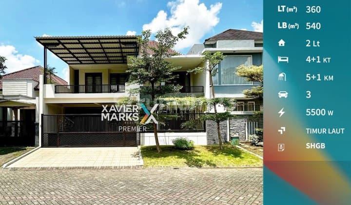 Rumah Araya Malang Full Furnish Modern Tropis Lokasi Premium