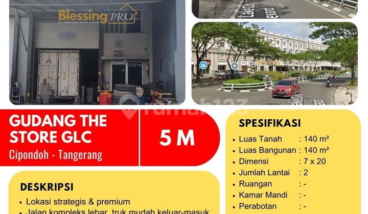 Dijual Gudang The Store Green Lake City, Tangerang