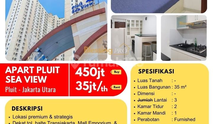 Quick Sale Pluit Sea View Apartment, Pluit, North Jakarta