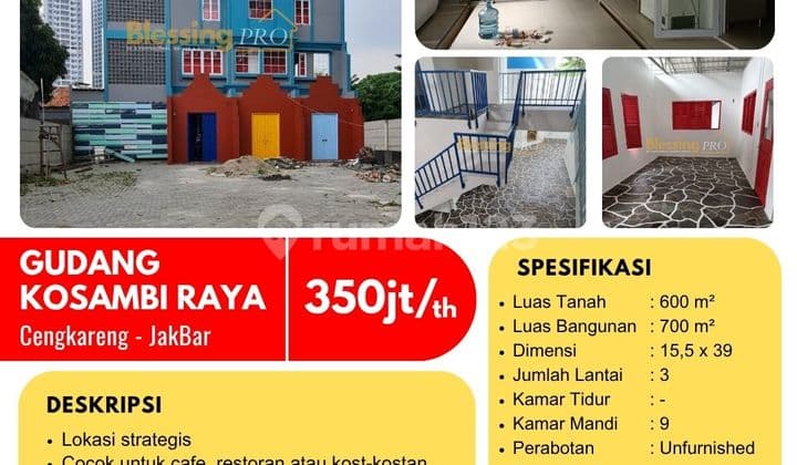 For Rent: Strategic Warehouse on Kosambi Raya, Cengkareng, West Jakarta