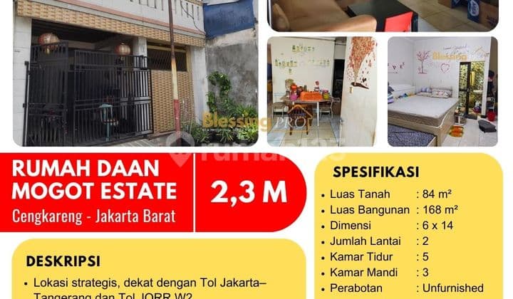 Dijual Cepat Segera!! Rumah Daan Mogot Estate, Jakarta Barat