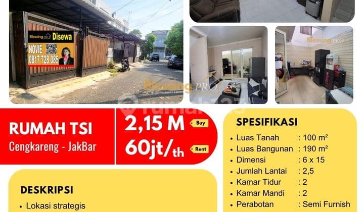 Dijual Cepat Rumah Siap Huni Semanan Indah, Jakarta Barat