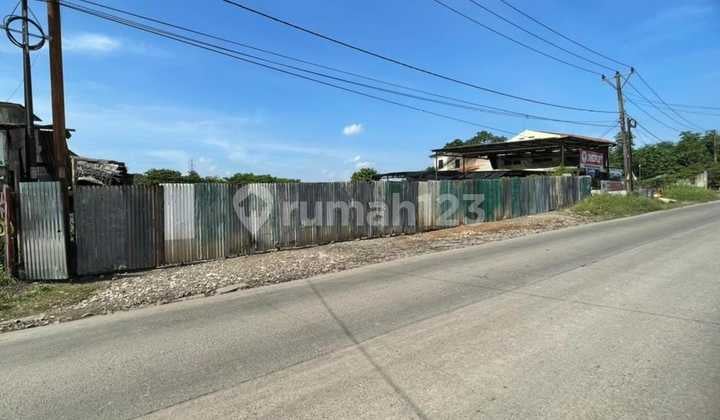 Tanah Darat Lokasi Pinggir Jalan Raya Cisauk Tangerang