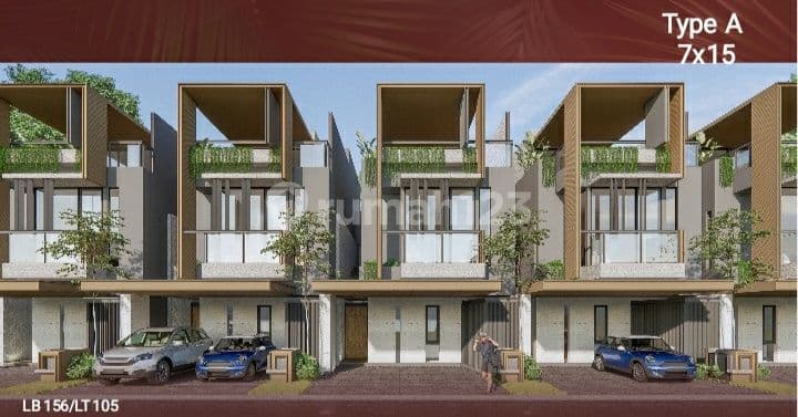 Dijual rumah mewah 3lantai di Karang tengah, tangerang kota