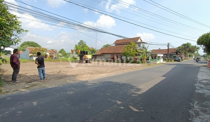 900m ke JL Solo-Jogja Tanah Berbah Tepi Jalan Aspal