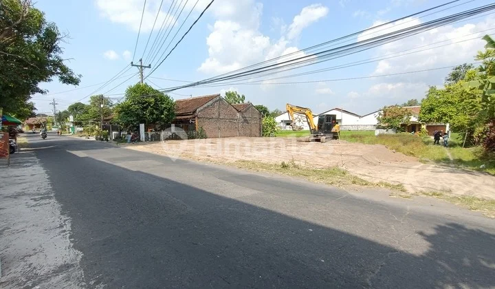 Di Jalan Raya Berbah Tanah di Jual Sleman Jogja
