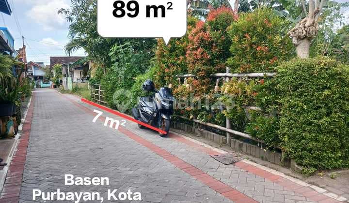Dekat Kantor Kelurahan Kotagede, Dijual Tanah 89M2 Strategis