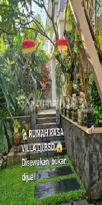 Disewakan Rumah Mewah Rasa Villa di De Park BSD - Cluster Heliconia, Private Pool, Full Furnished