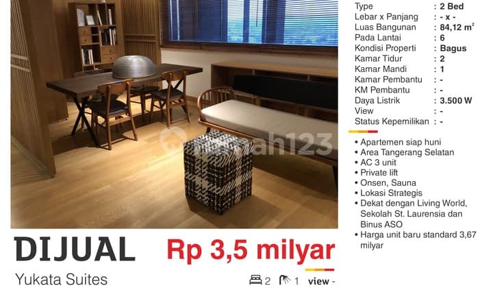 For Sale Luxury 2BR Furnished Apartment Cheap Near Living World