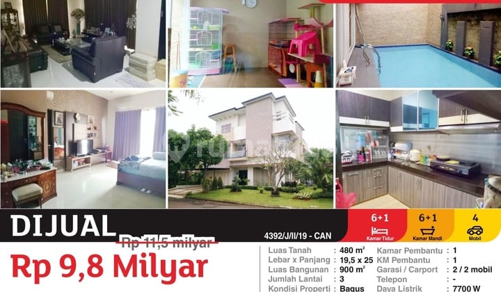Dijual Rumah Furnished Siap Huni Harga Bawah Pasar di Alam Sutera