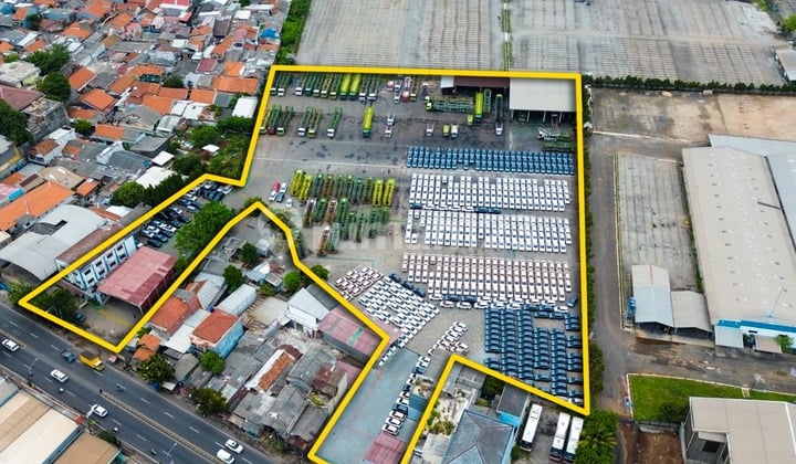 Tanah Di Raya Bekasi Super Strategis Dekat Tol Cocok Showroom@dll