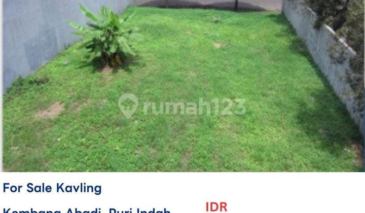 DIJUAL Kavling di Jln Kembang Abadi 1, Kembangan Selatan, Jak-Bar