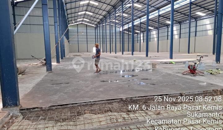 Disewa Gudang Baru Siap Pakai Pasar Kemis, Tangerang