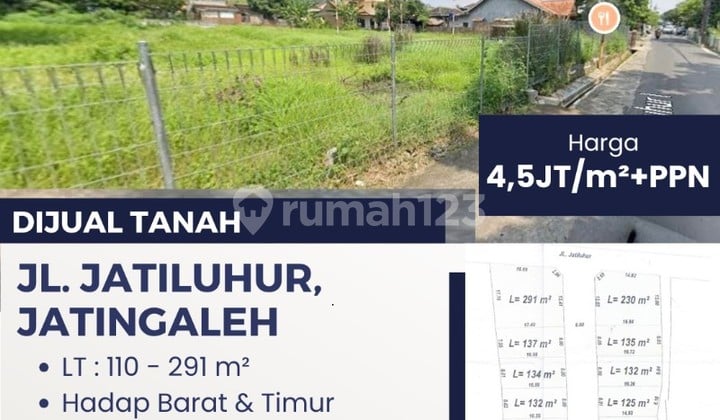 Dijual Tanah Jl Jatiluhur Jatingaleh Banyumanik Semarang