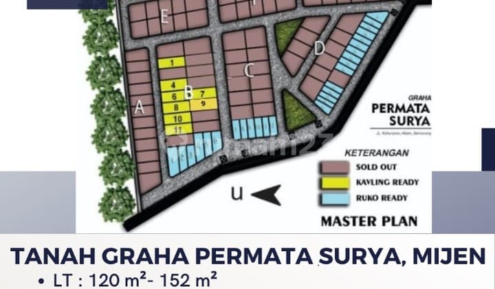 Dijual Tanah Ada 10 Kavling Graha Permata Surya Mijen Semarang