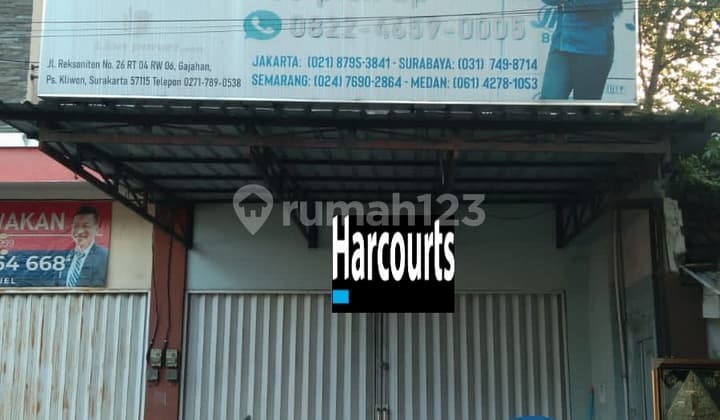 Ruko 3 Lantai Strategis Dekat Pasar Klewer, Solo