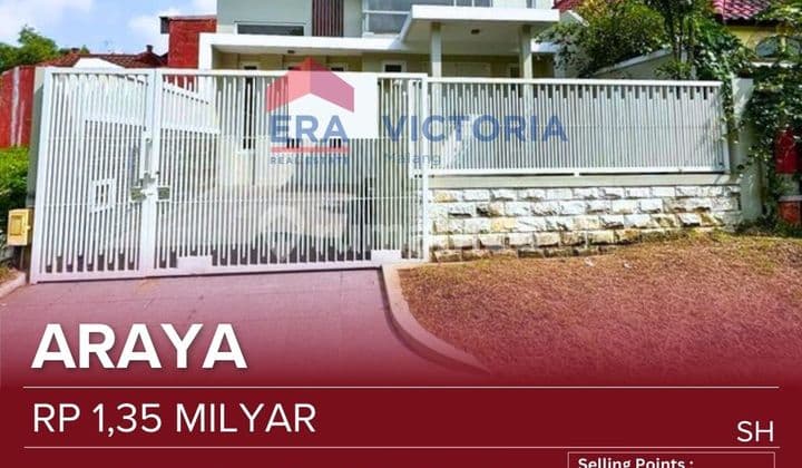 Dijual Rumah Dalam Perumahan Elit Araya - Cluster Puri Palma