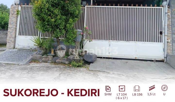 For Sale: House in Sukorejo Area, Near Kediri Regency Offices and Simpang Lima Gumul, Inside a Housing Complex, Hook Position.