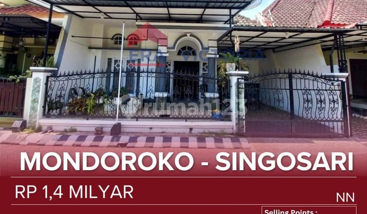 Rumah Jual Perumahan One Gate System Di Poros Jalan Surabaya - Malang Dekat Exit Tol Singosari, Rumah Sakit Prima Husada, Smkn 1 Singosari, Depo Bangunan Dan Blk Wonojati