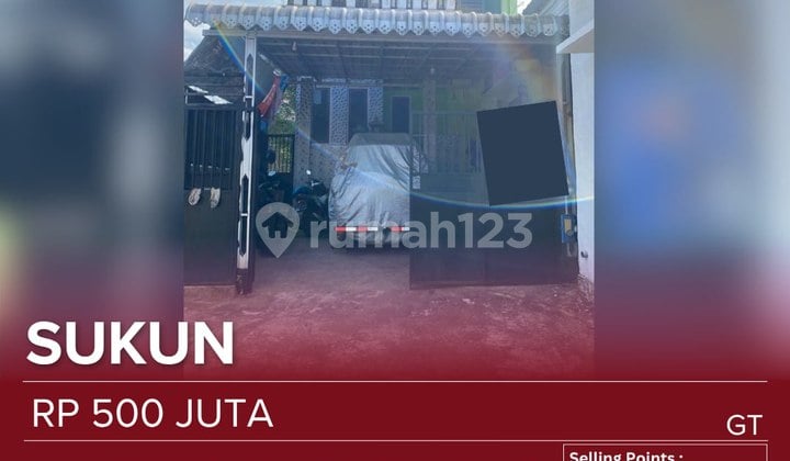 Rumah Jual Lingkungan Sejuk, Aman, Tenang View Perkotaan Dekat Dengan Kantor Terpadu, Terminal Gadang, Pasar Induk. Semi Furnished (kitchen Set & Dipan Besi Susun)