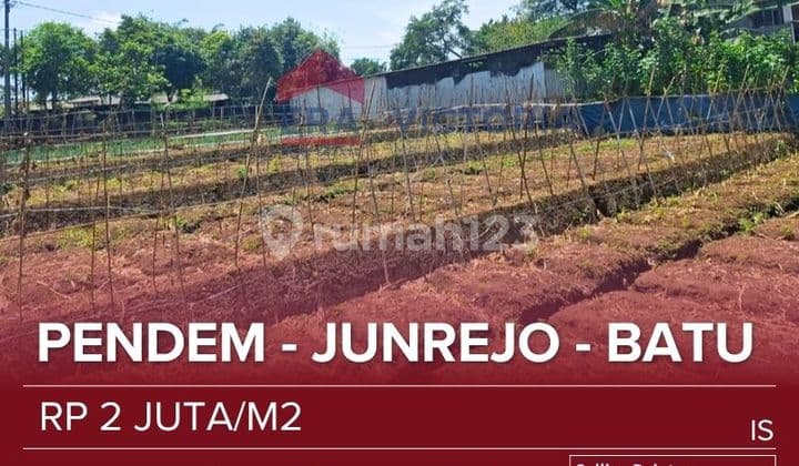 Tanah Jual Area Pendem Batu Lebar 9,5 X 21, 50 Meter Dari Jl. Raya Karangploso Dekat Pusdiklat Arhamud Ccocok Unyuk Tempat Tinggal, Kebun