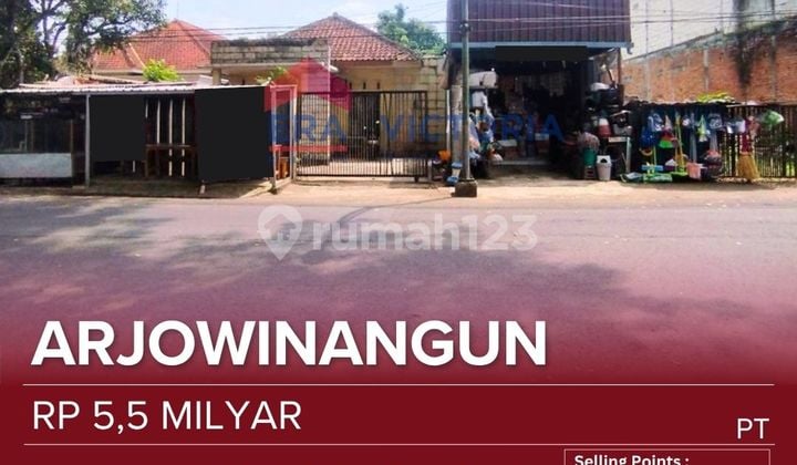 Ruko Strategis Dijual di Pusat Kuliner Arjowinangun, Kota Malang. Posisi Nol Jalan Raya dengan Lalu Lintas Ramai, Sangat Potensial untuk Berbagai Jenis Usaha.lokasi Premium Dikelilingi Area Komersial, Hunian Padat, dan Fasilitas Umum Lengkap Cocok untuk I