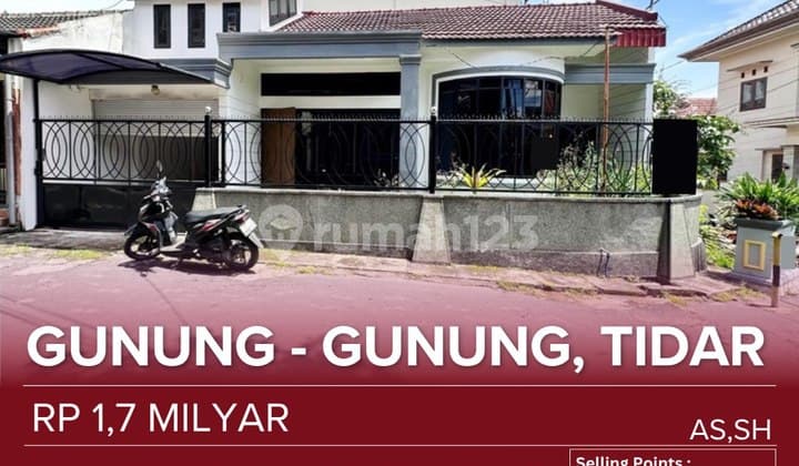Rumah Jual Kondisi Terawat Area Tidar Posisi Pojok Dekat Spbu Tidar, Lailai Market, Kampus Ma Chung, Sekolah Wesley Jalan Depan Lebar Bisa Simpangan 2 Mobil