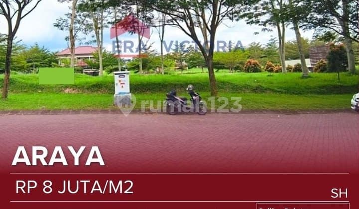 Tanah Jual Area Araya Lokasi Strategis Pinggir Jalan Boulevard Dekat Plaza Araya, Rs Persada, Kampus Binus