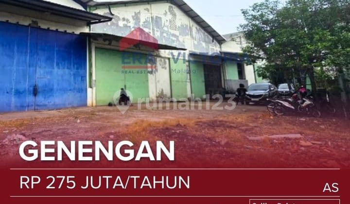 Disewakan Gudang Lokasi Strategis Komplek Pergudangan Akses Kendaraan Besar, Fasum Bersama Malang