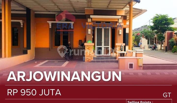 Rumah Dalam Perumahan Aman Dan Sejuk Area Malang Kota Posisi Hook (pojok) Bangunan Baru Dan Bersih Dekat Smpn 23, Smkn 10, Rsud, 5 Menit Ke Kantor Terpadu, Gor Ken Arok, 10 Menit Ke Pasar Induk Gadang Lingkungan Padat Penduduk