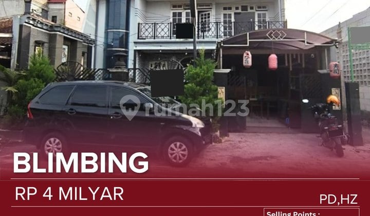 Rumah Jual Area Blimbing Dekat Dengan Plaza Araya, Wisata Wendit, Terminal Arjosari Cocok Untuk Tempat Tinggal. Garasi Dipergunakan Sebagai Cafe