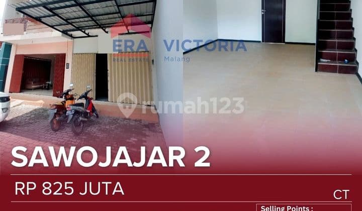 Ruko Jual Area Sawojajar Lokasi Poros Jalan Dekat Kampus Wisnuwardhana Cocok untuk Kantor, Dikembangkan Menjadi Kos-Kosan, Usaha Toko, Warung Makan, Dll