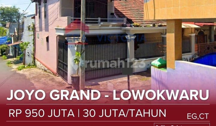 Rumah Jual Sewa Hook Area Joyo Grand Dekat Kampus Uin, Itn, Unisma, Univ Gajayana, Thursina Islamic Boarding School, Perum Ubt, Cafe Sontoloyo Cocok Untuk Bisnis Kos-kosan