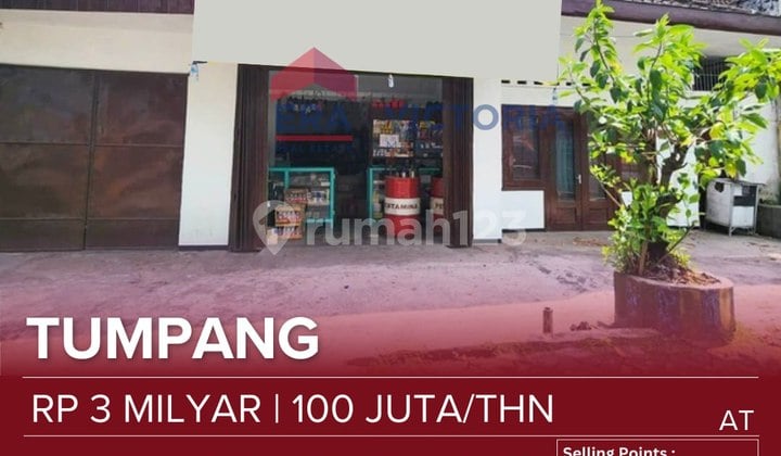House For Sale/Rent Strategic Location on Tumpang Main Road Route to Bromo Near Tumpang Market Suitable for All Businesses. The House Has a Shop Building.