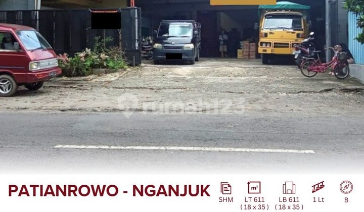 Dijual Ruko Area Patianrowo Kab Nganjuk 2 Mneit Dari Pg Lestari, 20 Menit Dari Kertosono