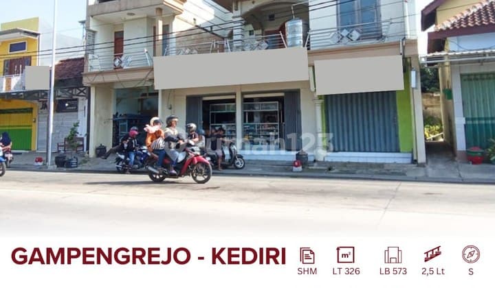 Dijual Ruko Di Lokasi Potensial Akses Bandara Dhoho & Jembatan Jong Biru Hanya ±10 Menit Ke Pusat Kota Kediri