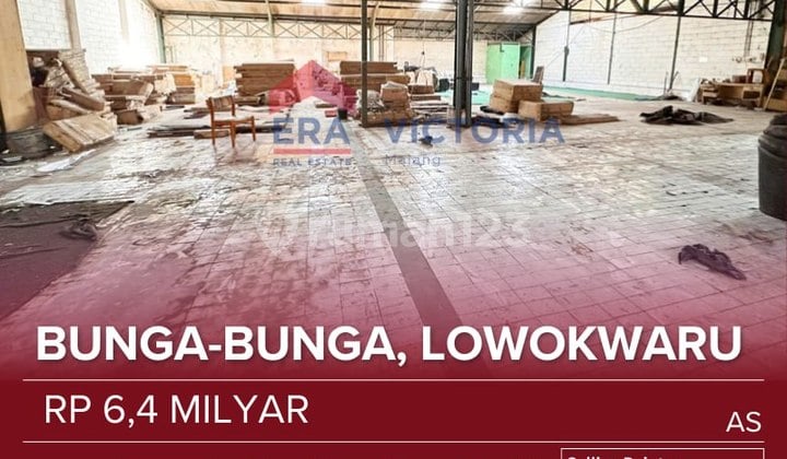 Warehouse for Sale in Lowokwaru Area with Wide Road Access, Easy for Operational Vehicles to Pass Through. Suitable for Small-Scale Distributors, Storage Warehouses, Offices, or Home Industries. Ideal for Supporting Business Activities with High Mobility.
