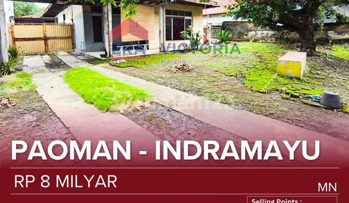 Rumah Jual Jalan Utama Raya, Pusat Bisnis dan Ritel, Jalur Utama Kota Indramayu Dekat Pasar, Bank, Pmi, Bengkel bisa Dijadikan Ruko, Kos-Kosan, Klinik