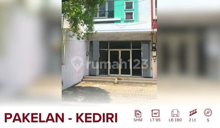Ruko Disewakan Lokasi Strategis Tengah Kota Kediri Area Parkir Luas Cocok Untuk Segala Usaha