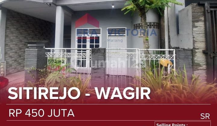 Rumah Jual Area Wagir Dalam Perumahan Dekat Pbrik Gula, Lapangansitirejo, Indomaret Sitirejo, Akses Jalan Mobil Cocok Untuk Keluarga Muda