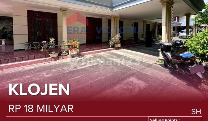 Rumah Jual Bergaya Vintage Posisi Hook Di Area Klojen Malang Kondisi Sangt Terawatt Dengan Bangunan 2 Lantai Area Taman Atau Carport Sangat Luas Lokasi Sangat Strategis Di Tepi Jalan Ramai Dekat Lapangan Rampal, Pasar Klojen, Hotel Gajah Mada Stasiun Kota